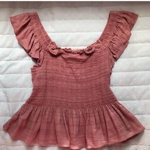 American Eagle Smocked Top